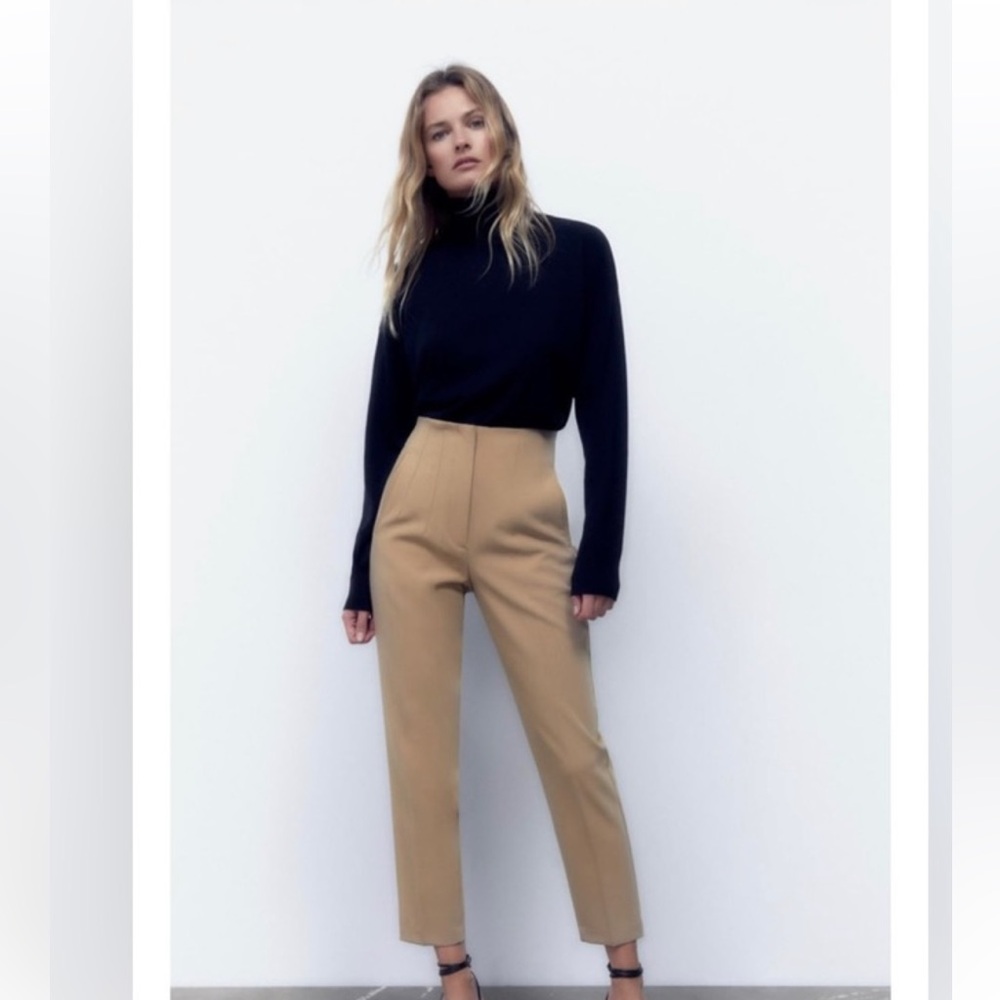 Zara high Waist Tapered Trousers